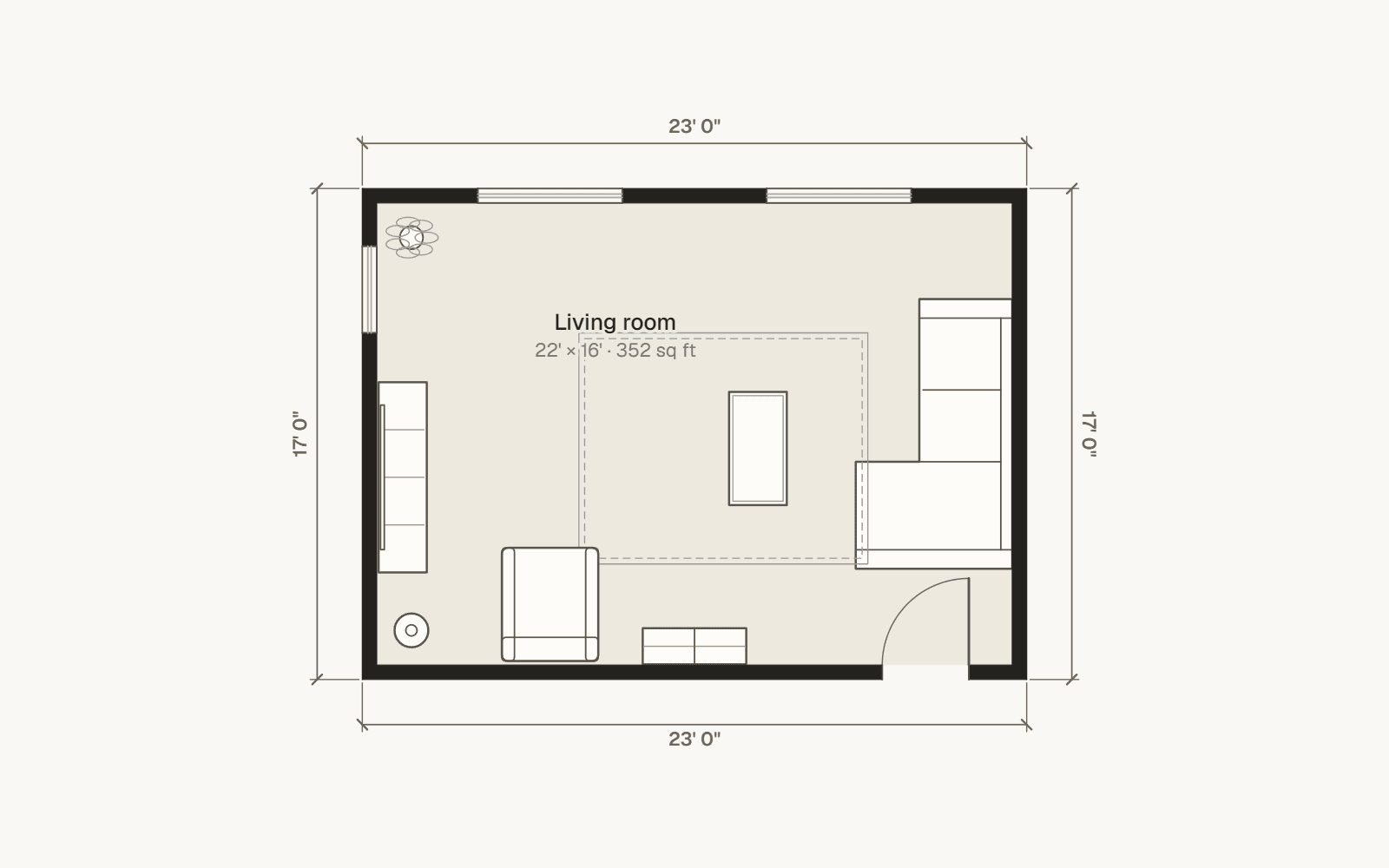 Living room floor plan